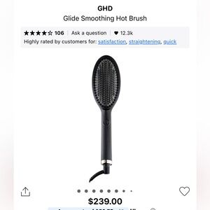 GHD Hair Straightening Brush